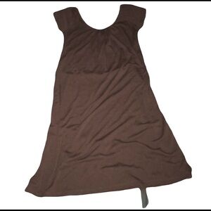 Derek Heart Chocolate Brown Scoop Neck Dress